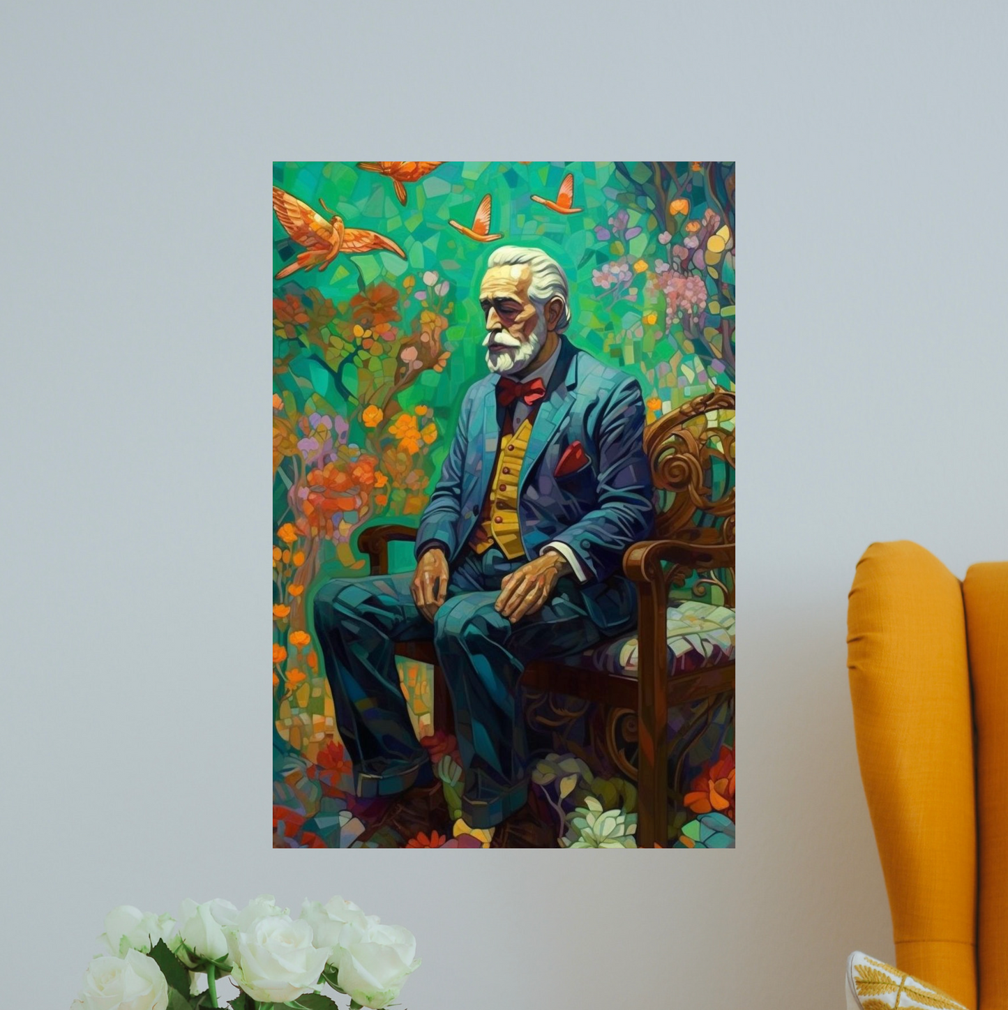 Abuelo y arte