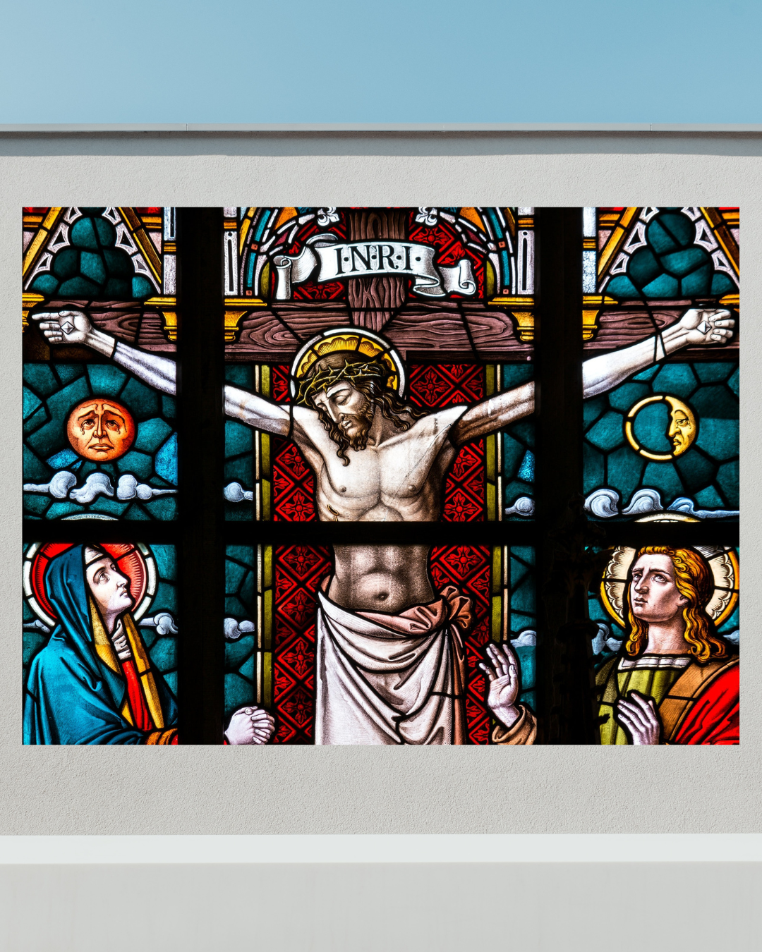 Jesucristo Crucificado en Cristal