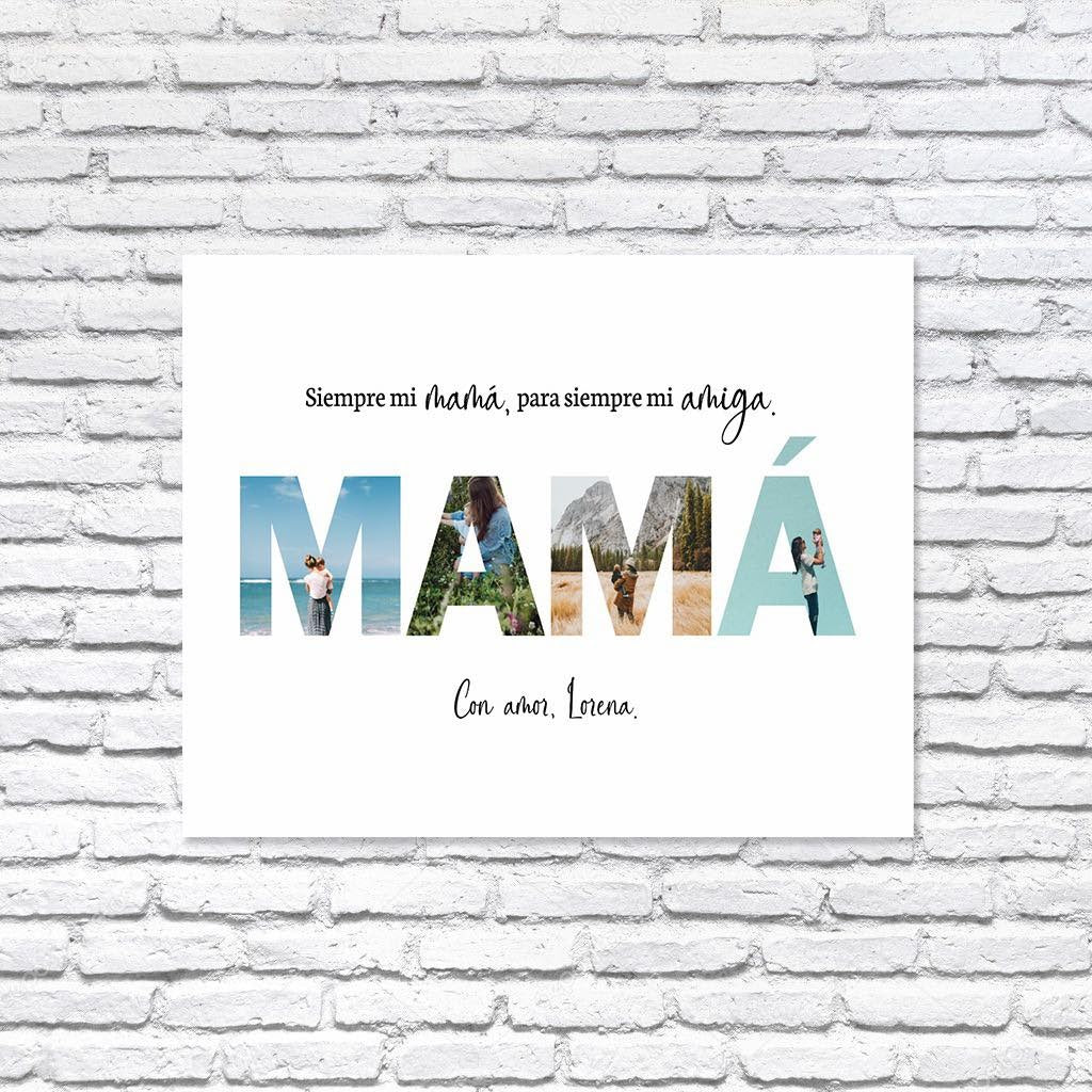 Cuadro Palabra Mamá con Imágenes