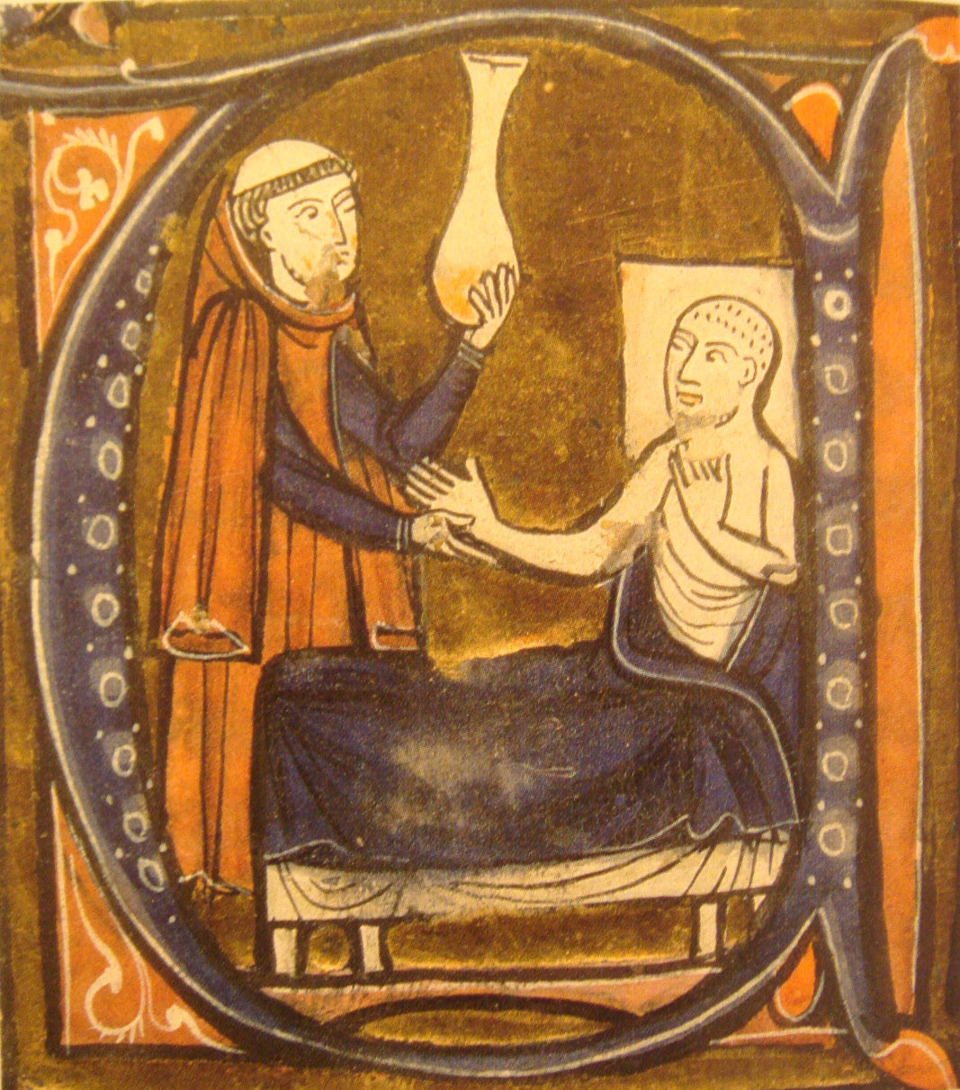 Cirujano Sosteniendo la Matula, Gerardus Cremonensis