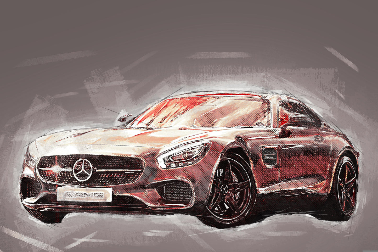 Ilustración de Mercedes Benz