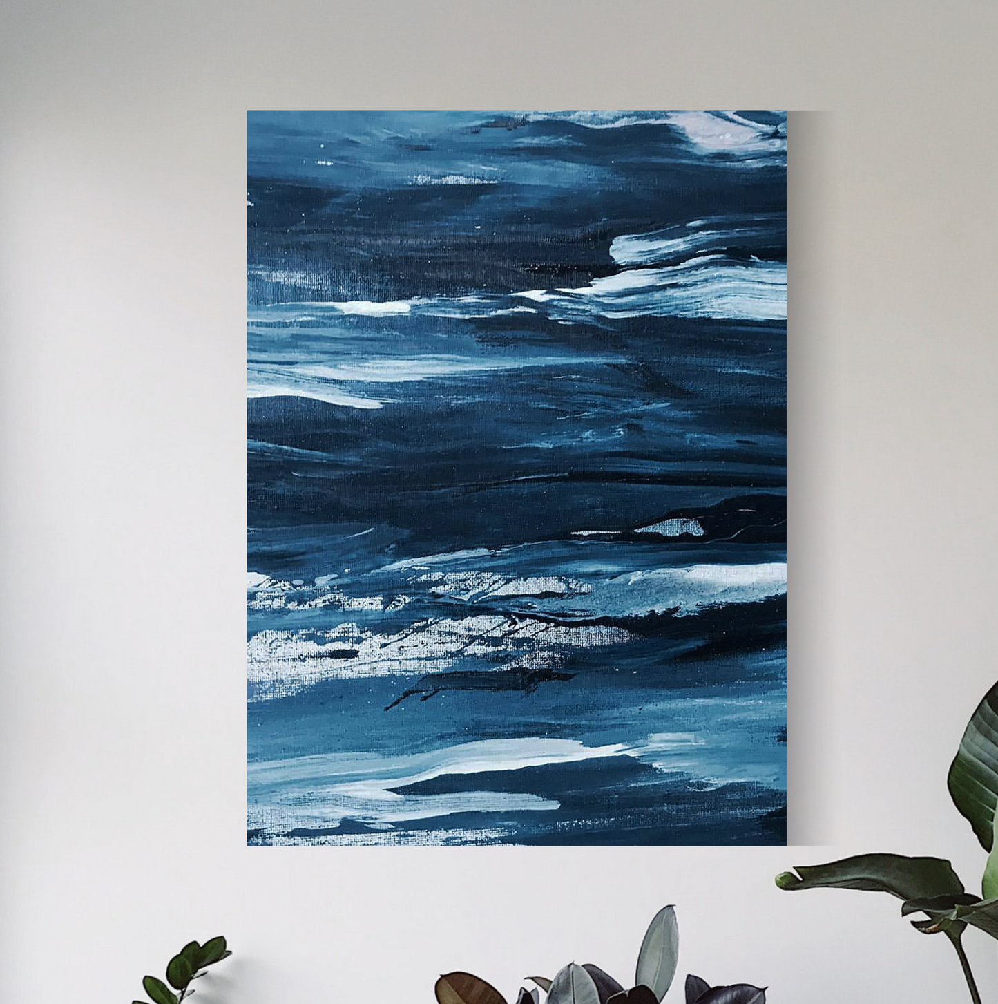 Abstracto pintura Azul