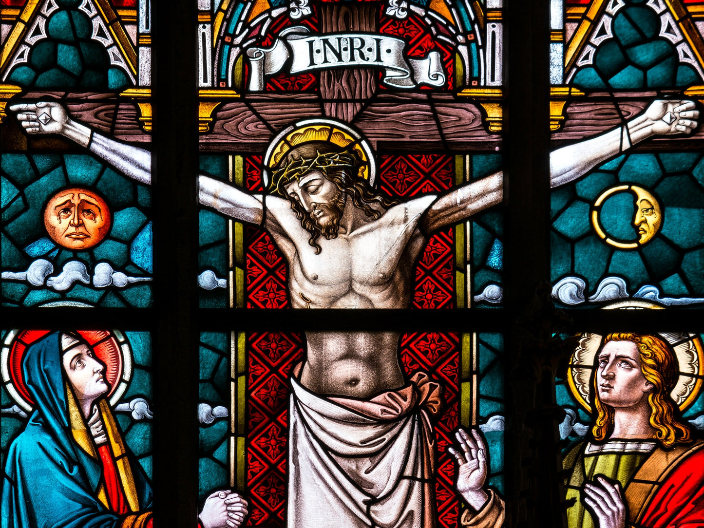 Jesucristo Crucificado en Cristal