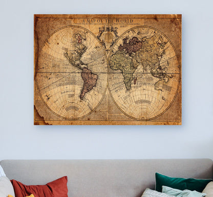 Mapa Mundial vintage