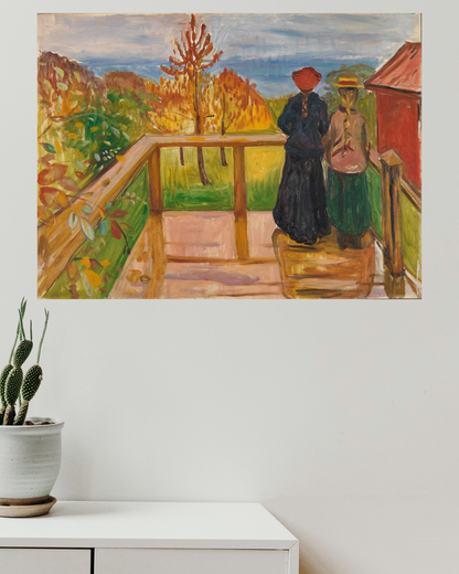 En la Veranda - Edvard Munch