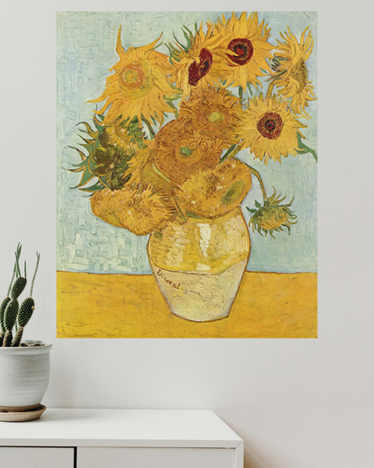 Jarrón con Doce Girasoles - Vincent van Gogh