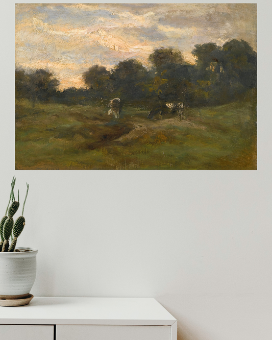 Vacas en el Prado - Vincent van Gogh