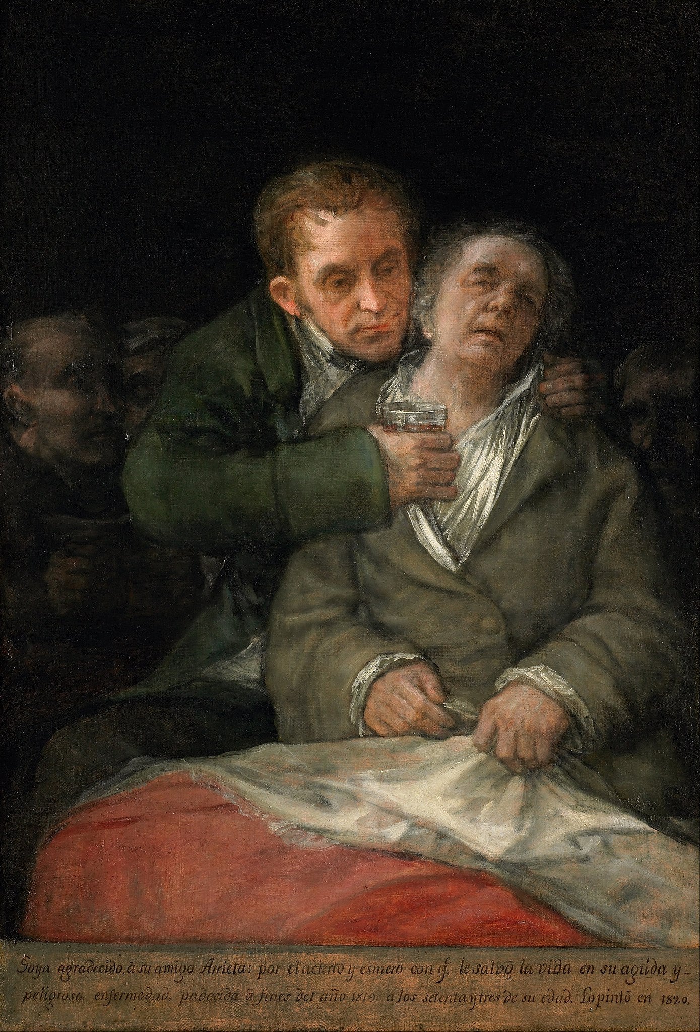 Autorretrato con el Dr. Arrieta, Francisco de Goya