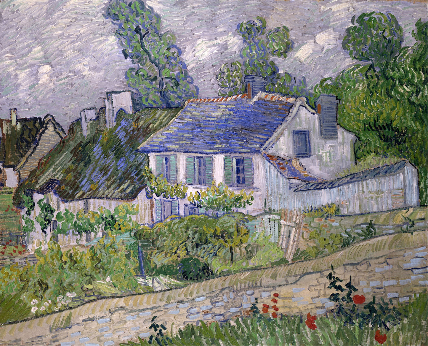 Casas en Auvers - Vincent van Gogh