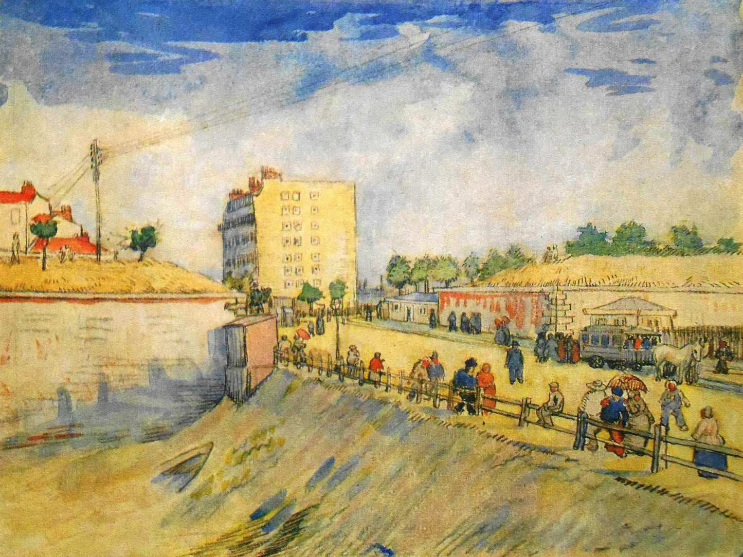 Entrada a París con un Coche Tirado por Caballos - Vincent van Gogh