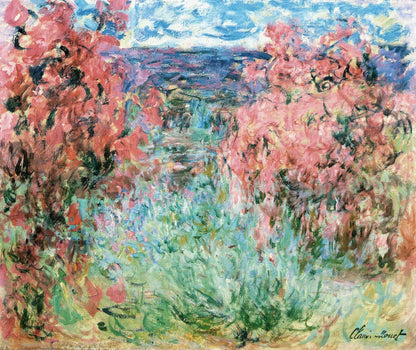 La Casa Entre las Rosas - Claude Monet