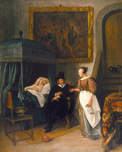 La Visita del Doctor, Jan Steen