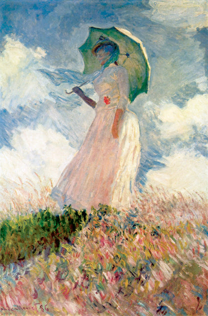 Mujer con Sombrilla - Claude Monet