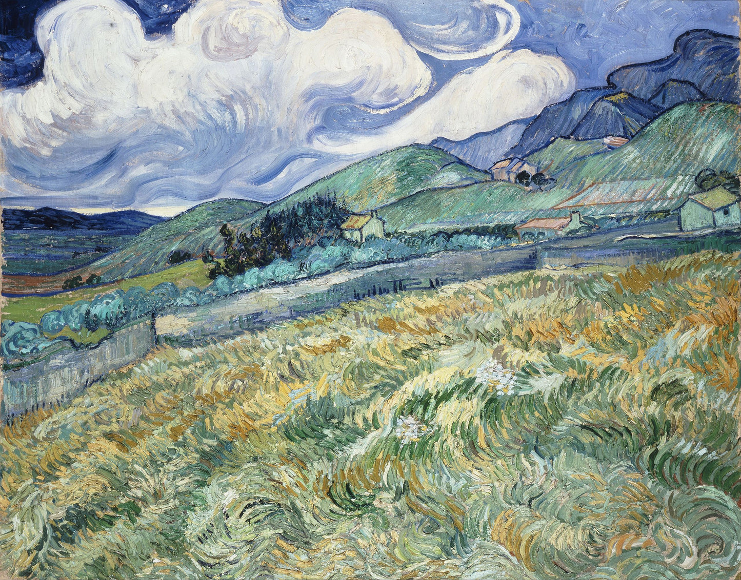 Paisaje de Saint-Rémy - Vincent van Gogh