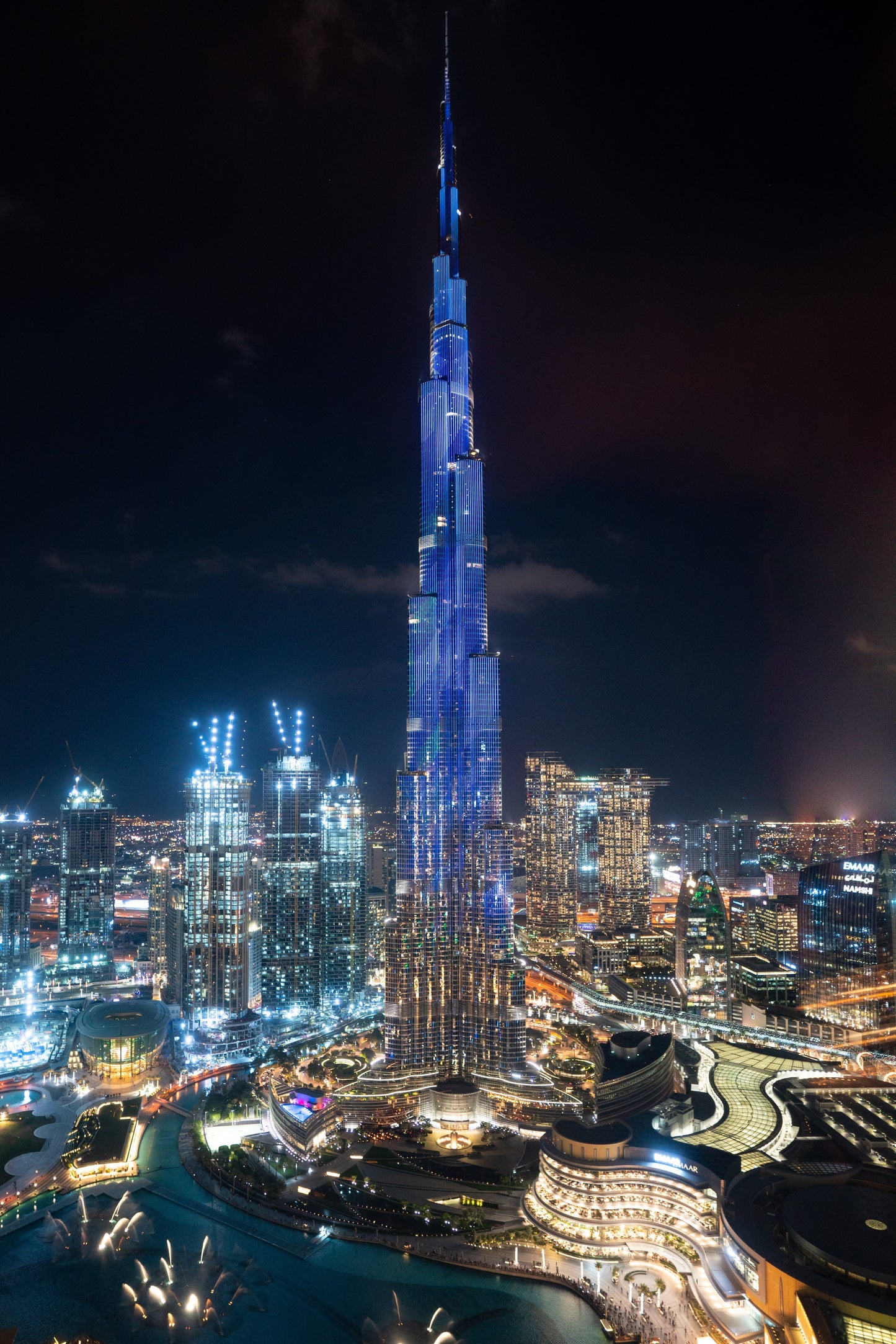 Burj Khalifa por la Noche